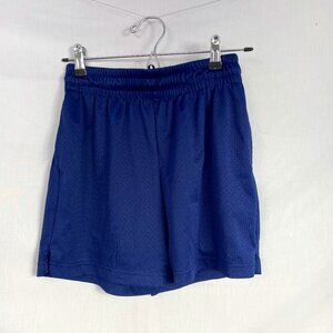bcg Women's Mesh Athletic Dark Blue Shorts With Pockets Size XS